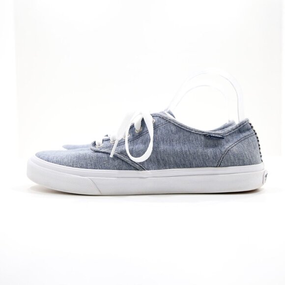 Vans Camden Heathered Blue Fabric Low Top Sneakers - Women's 10 - Picture 1 of 7